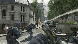Urban squad based combat from Call of Duty: Modern Warfare 3