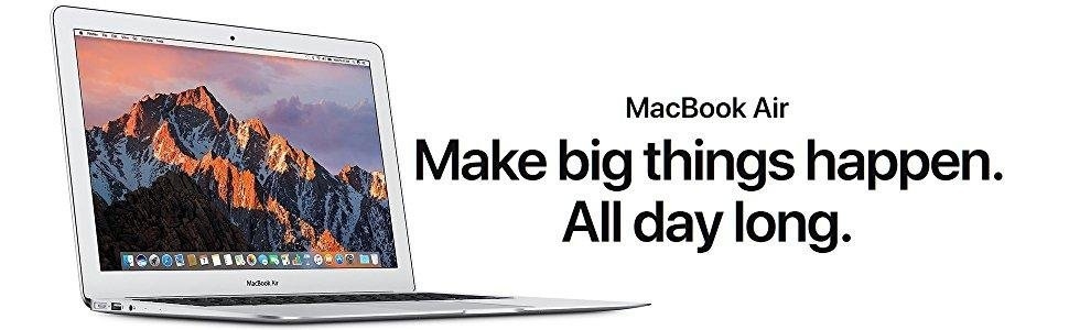 Apple 13" MacBook Air, 1.8GHz Intel Core I5 Dual Core Processor, 8GB RAM, 128GB SSD, Mac OS, MQD32LL/A (Newest Version)