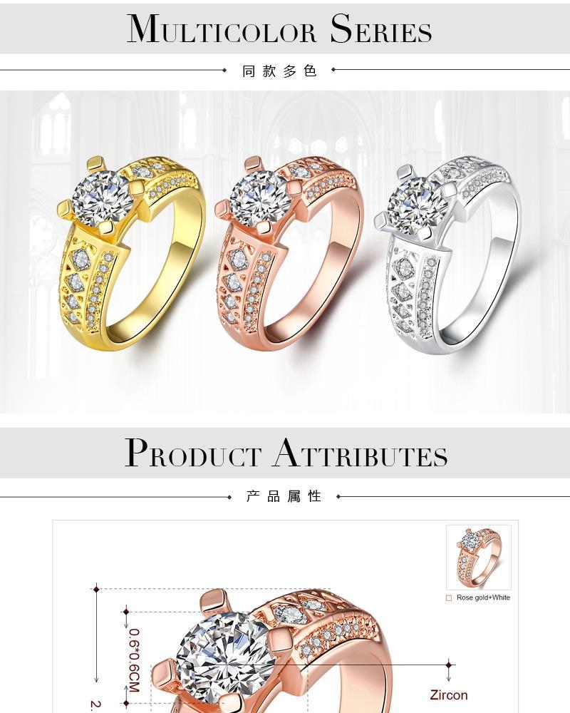Fashion R404 - B Fashion Jewelry Zircon Ring