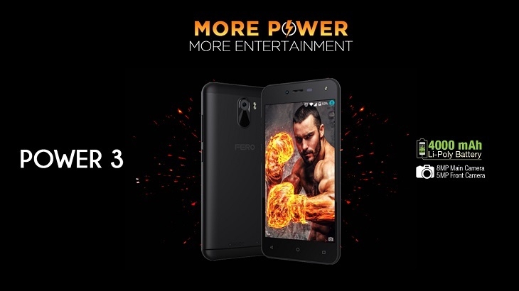 Fero POWER 3 5 Inch HD (1GB,8GB ROM) Android 7.0 Nougat, 8MP + 5MP Dual SIM 3G Smartphone Black (FS) price in nigeria