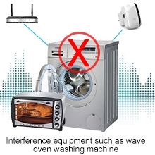 Waveoven, main wall, and washing machine will affect its performance
