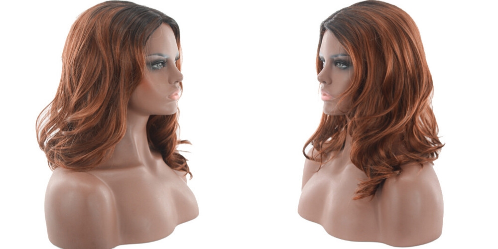 Female Fashionable Charming Wavy Medium Artificial Hair Synthetic Wig