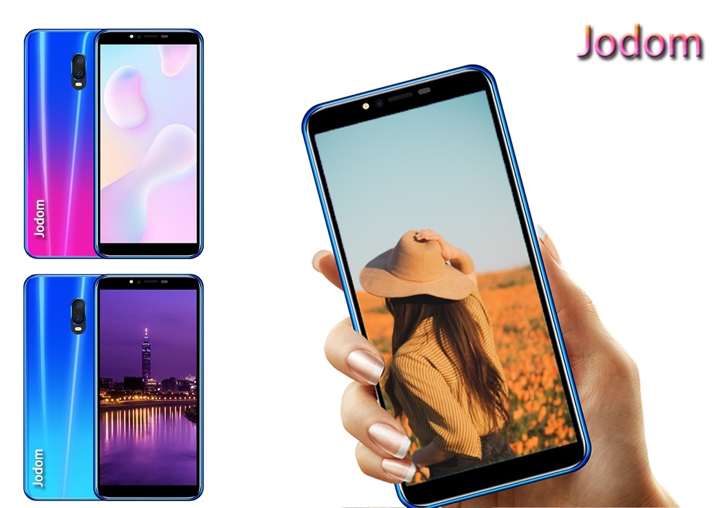 Generic Jodom R17 2+16GB//5.8-Inch HD Android 8.1 5MP+12MP HD 4G Smart Phone/Blue+Rose Purple