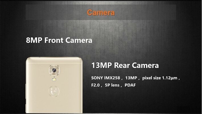 Gionee M6 on Jumia - 13MP/8MP cameras