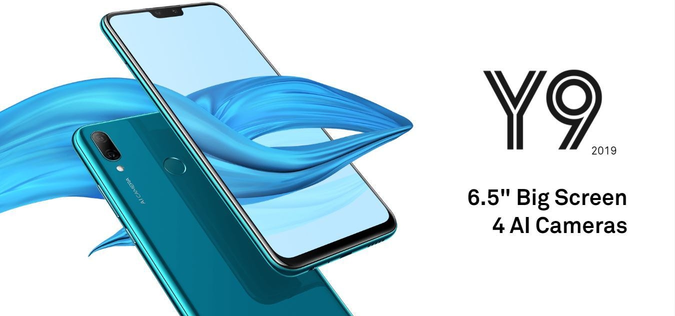 Huawei Y9 (2019) 6.5" (64GB+ 4GB Ram) Android 8.1 Oreo, (16MP + 2MP)+(13MP + 2MP) 4000 MAh - Coral Red