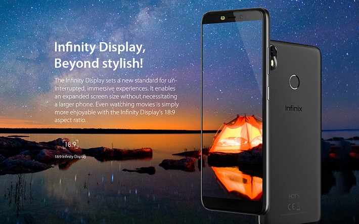 Infinix Infinix S3 (X573) 5.65 -Inch IPS (3GB RAM, 32GB ROM) Android 8.0 Oreo (13MP + 20MP) 4,000mAh Dual SIM 4G LTE Smartphone - Sandstone Black