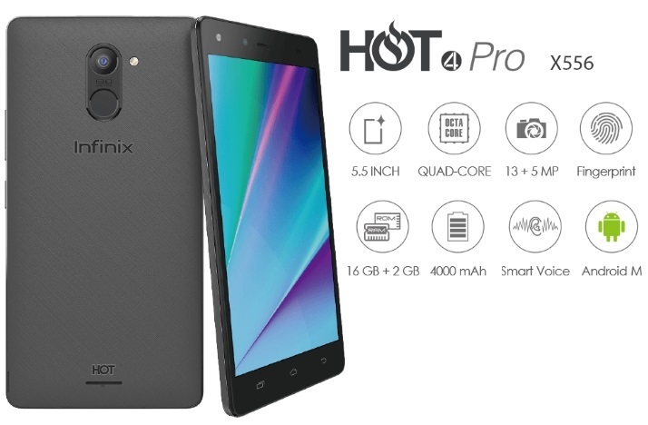 Infinix Hot 4 Pro X556 Specs