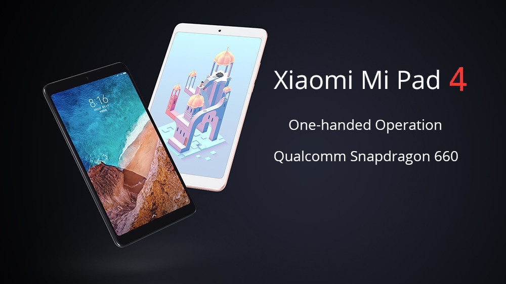 Xiaomi Mi Pad 4 4G Phablet 8.0 inch MIUI 9 Qualcomm Snapdragon 660 Octa Core 4GB RAM 64GB eMMC ROM 5.0MP + 13.0MP Front Rear Cameras Dual WiFi