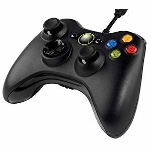 Microsoft Xbox 360 Controller - Microsoft Xbox 360 Pad For PC & Official Xbox 360 Console - Black