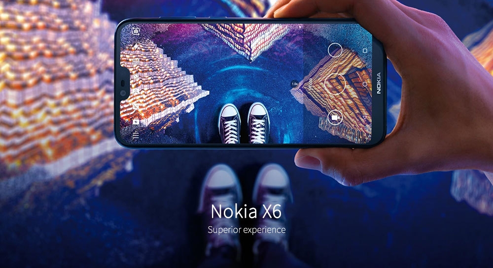 Nokia X6 4G Phablet 5.8 inch Android 8.1 Qualcomm Snapdragon 636 Octa Core 4GB RAM 64GB ROM 16.0MP + 5.0MP Dual Rear Cameras Fingerprint Sensor Face ID 3060mAh Built-in
