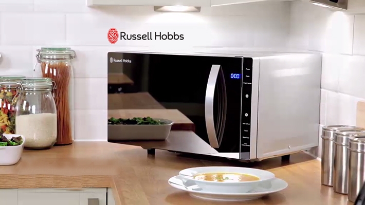 Russell Hobbs Digital Microwave Oven + Grill - 20L - Stainless Steel