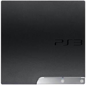The PlayStation 3 120GB system's textured finish