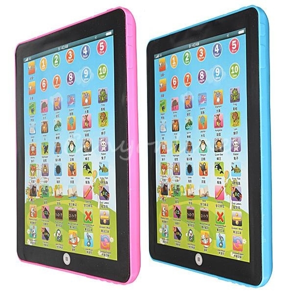 Generic Kid Pad Learning English Educational Mini Tablet Toy Teach Pink