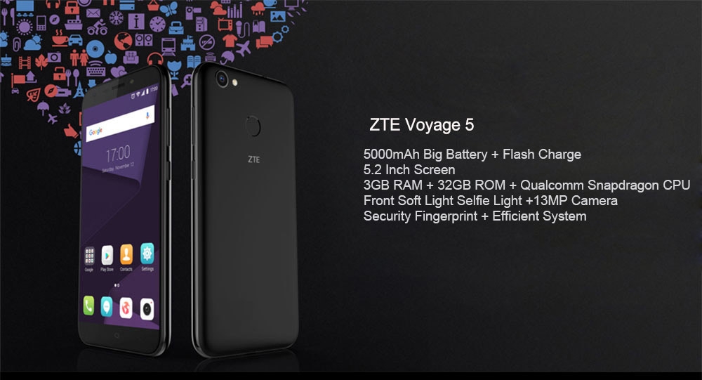 中兴Voyage 5 4G LTE智能手机
