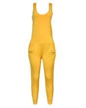 Ladies Plain Jumpsuit - Gold Yellow